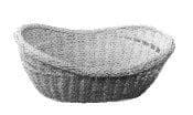 IMPA 170932 – Bread Basket Oval Bamboo, 290x180mm