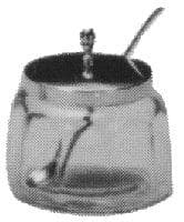 IMPA 171051 – Mustard Pot Glass, With Plastic Cover