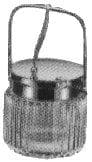 IMPA 171101 – Sugar Bowl Glass W/Stainless, Steel Cover 80x135mm