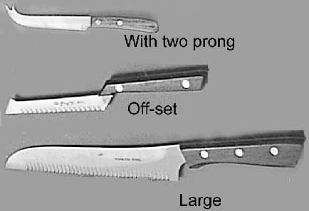 IMPA 172358 – Cheese Knife Stainless Steel, Large Blade Length 180mm