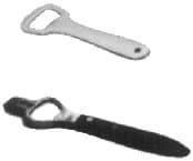 IMPA 172602 – Bottle Opener Nickel Plated, With Wooden Handle 175mm