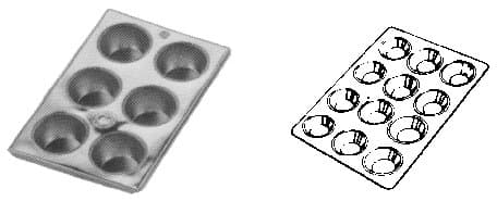 IMPA 172716 – Muffin Pan Tin Plated 6-Cup