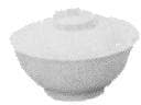 IMPA 173130 – Soup Bowl Large With Cover, Plastic Japanese Style
