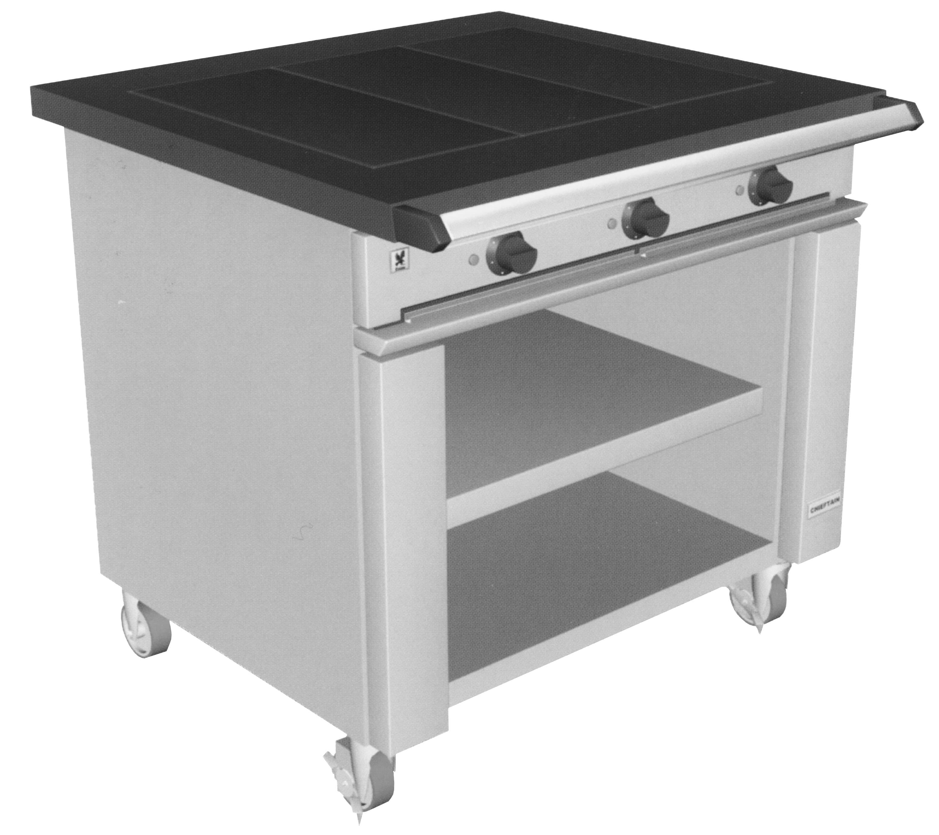 IMPA 175151 – Boiling Table Elec 3 Hotplate, Rating 10.5kw 415v 3p 50hz