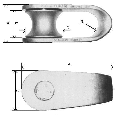 IMPA 211156 – Shackle Fairlead Mandal 90m, With Dnv Certificate