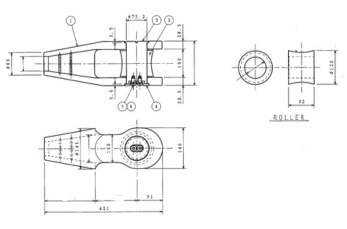 IMPA 211171 – Socket Roller Pin Type 0-42, Carbon & Alloy Steel