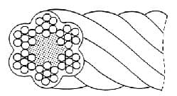 IMPA 213322 – Rope Wire Vinyl Covered Galv, For Antenna O.D.8x10mm