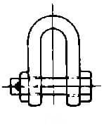 IMPA 231328 – Shackle Straight Hex Head Bolt, Galv Jis-Sb 34mm Swl 7.0ton