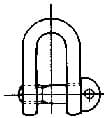 IMPA 231361 – Shackle Straight Eye Bolt, Galv Jis-Sc 26mm Swl 4.2ton