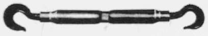 IMPA 230447 – Turnbuckle Pipe Ps Type Black, Eye&Eye W1-1/4x400mm
