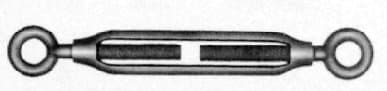 IMPA 230522 – Turnbuckle Frame Galv Eye&Eye, 22mmx330mm