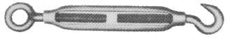 IMPA 230531 – Turnbuckle Frame Black, Eye&Hook 6mmx100mm