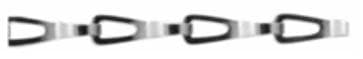 IMPA 231127 – Chain Stainless Steel Sash, Thick 0.7mm 14.8x2.7x6.4mm