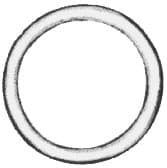 IMPA 231195 – Ring Round Steel Welded Black, 36x150mm