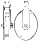 IMPA 231578 – Block Guy Steel With Becket, Jis-F3424-M1b Single 160mm