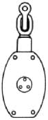 IMPA 231663 – Block Wooden With Shackle Sd20, Jis-F3426-W2as Double 180mm