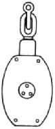 IMPA 231706 – Block Wooden With Shackle Sc18, Jis-F3426-W3as Triple 200mm