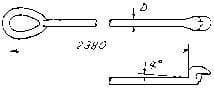 IMPA 231861 – Lashing Rod Cross Lb-2-20s, Rod Dia 20mmxl2380mm B/L 32ton