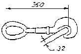 IMPA 231881 – Lashing Rod Extension Ex-40-42, Ring&Hook L360mm B/L 42ton