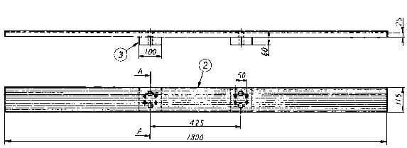 IMPA 232012 – Preventer Pilot Ladder W/Split, Distance Piece 1800x115x25mm