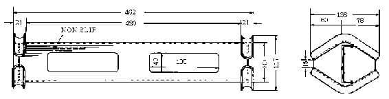 IMPA 232021 – Rope Ladder Step Alum-Alloy, Gs-A