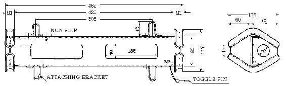 IMPA 232022 – Rope Ladder Step Alum-Alloy, Gs-B