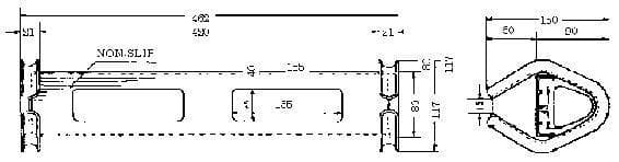 IMPA 232023 – Rope Ladder Step Alum-Alloy, Gs-C