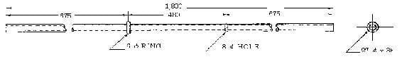 IMPA 232024 – Rope Ladder Spreader, Alum-Alloy Sd