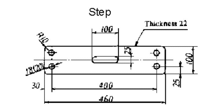 IMPA 232041 – Rope Ladder Step Hardwood Flat, 460x100x22mm