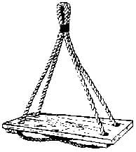 IMPA 232121 – Boatswain'S Chair With Rope, 25x160x620mm