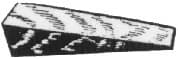 IMPA 232352 – Wedge Hatch Hardwood, 60x60x250mm