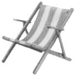 IMPA 232632 – Deck Chair Folding Wood Frame