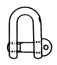 IMPA 233554 – Shackle Straight Eye Bolt, S. Steel Sc 12mm Swl 1.0ton
