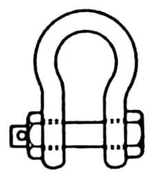 IMPA 233572 – Shackle Bow Hex Head Bolt, S. Steel Bb 12mm Swl 1.0ton