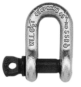 IMPA 234174 – Shackle Anchor Forged Crosby, Screw Pin G-209 Galv 1-1/2""