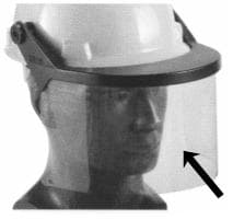 IMPA 310515 – Visor For Defender Frame, Acetate M Green Tint 8x16x0.4""