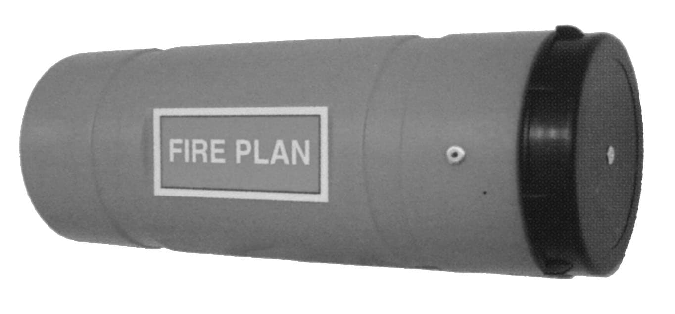 IMPA 332611 – Fire Plan Holder, 125mm Dia X 345mm Length