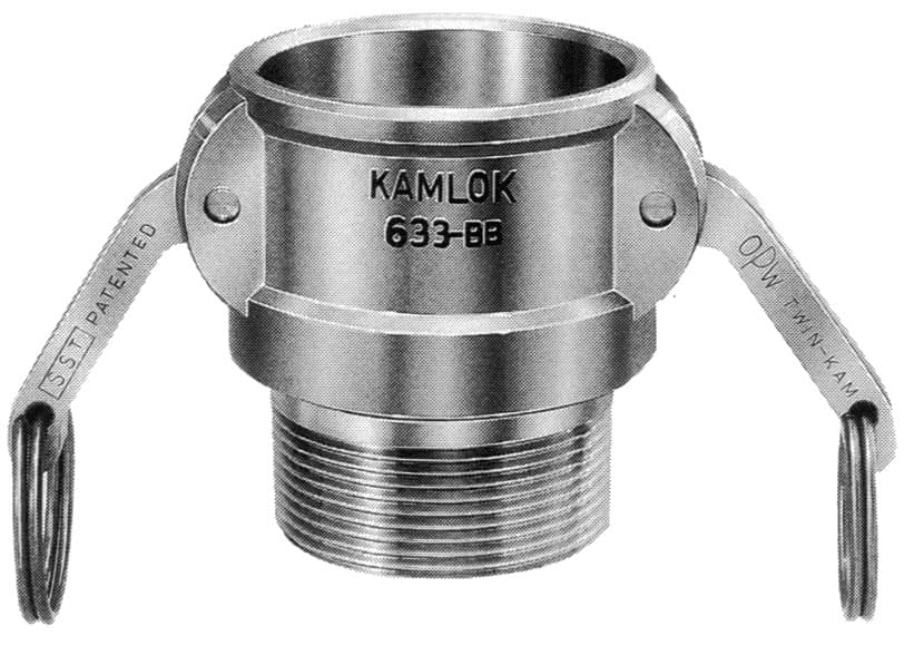 IMPA 351861 – Coupling Cam&Groove Alum Alloy, B Socket W/Male Thread 6""