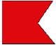 IMPA 371512 – Flag Signal Letter 4'X 6' ""B""