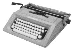 IMPA 471908 – Typewriter Portable Manual, 340mm Pica