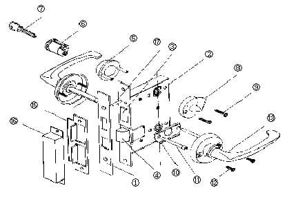 IMPA 490121 – Part For Mortise Lock, Ohs#2320 #8 Thumbturn