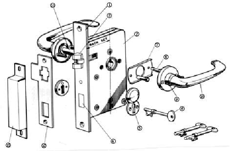 IMPA 490146 – Part For Tumbler Mortise Lock, Ohs#2410 #12 Strike