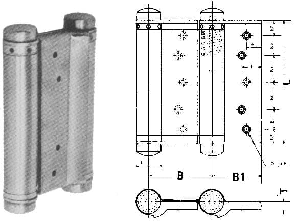 IMPA 490429 – Spring Hinge Double Action, L152xw74mm