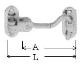 IMPA 490533 – Silent Door Hook, Hook Length 300mm