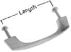 IMPA 490801 – Cabinet Pull Brass A-Type 75mm