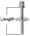 IMPA 491201 – Leg Fastener Brass L100mm