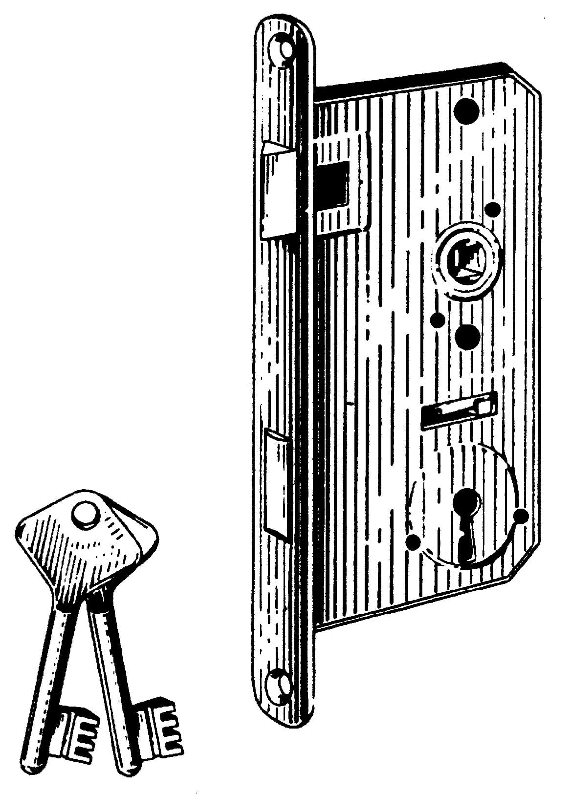 IMPA 492102 – Lock Mortise Right Hand, Schwepper 3201