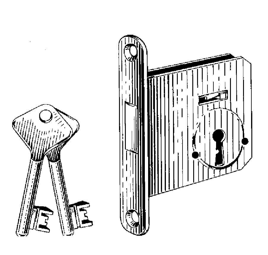 IMPA 492111 – Dead Lock Mortise , Schwepper 1172