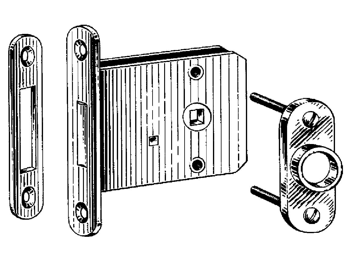 IMPA 492135 – Indicator Bolt Mortise , For Door Thick 36-40mm #2543