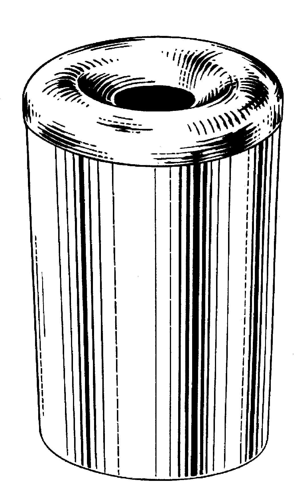 IMPA 493321 – Bucket Waste W/Fire Ring, Raised 245x300mm #7946